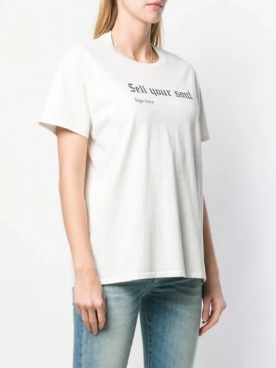 Shop R13 'sell Your Soul' T-shirt In White