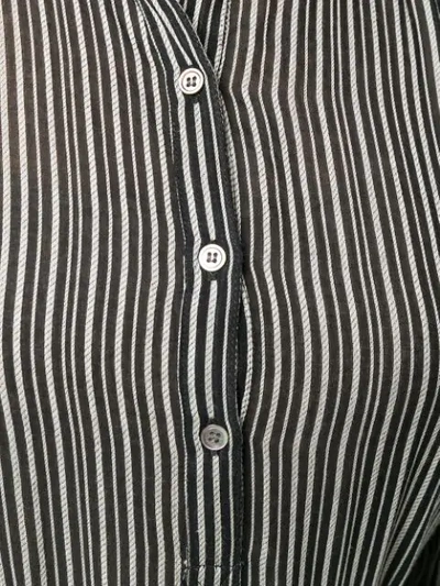 Shop Isabel Marant Étoile Striped Shirt In Black
