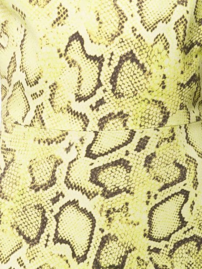 Shop Pinko Snakeskin Print Midi Dress - Farfetch In Hl1 Giallo Marrone