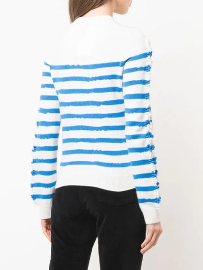 Shop Barrie Striped Sweater In Neutrals