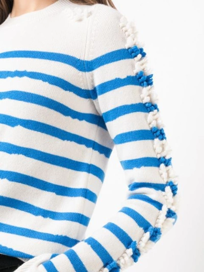 Shop Barrie Striped Sweater In Neutrals