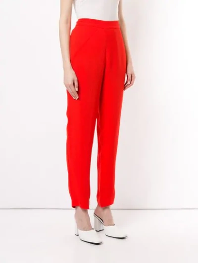 Shop Layeur Straight-leg Trousers In Tomato