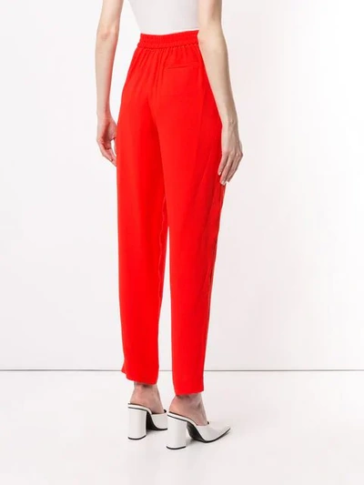 Shop Layeur Straight-leg Trousers In Tomato