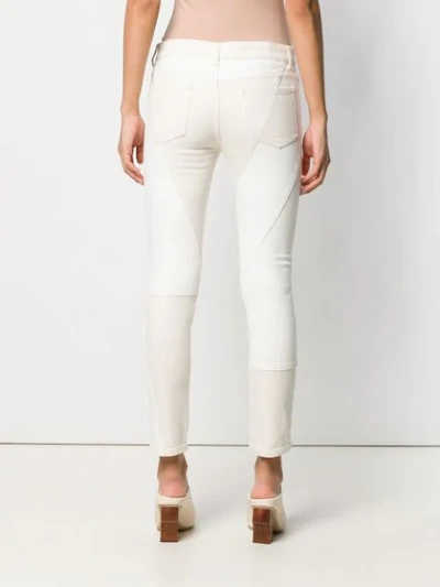 Shop Alexander Mcqueen Panelled Skinny Jeans In Neutrals