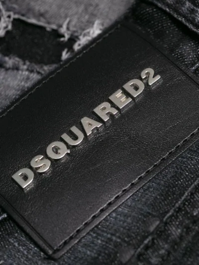 Shop Dsquared2 Faded Boyfriend Jeans In Black
