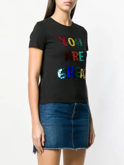 Shop Alice And Olivia You Are Great T In Black