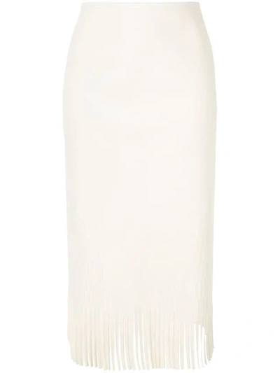 Shop Dion Lee Perf Contour Skirt In White
