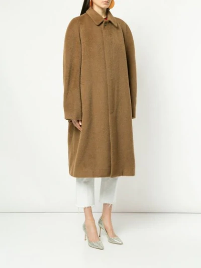 Pre-owned Dior  Single Breasted Coat In Brown