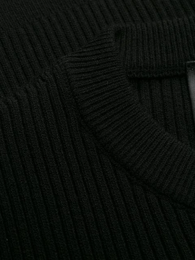 Shop Philipp Plein Rhinestone Logo Sweater In Black