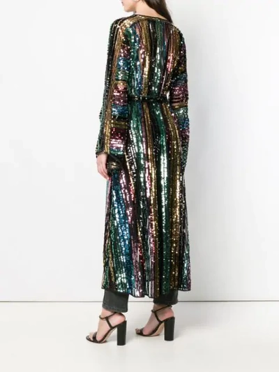 ATHENA PROCOPIOU SHEER SEQUIN COAT - 黑色