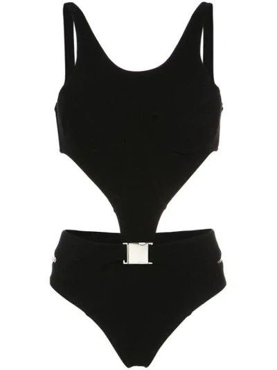 Shop Amir Slama Sling Bikini In Black