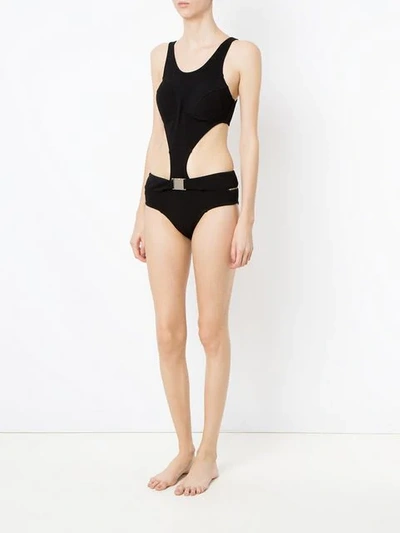 Shop Amir Slama Sling Bikini In Black