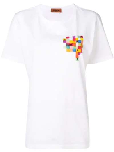 Shop Missoni T-shirt Mit Archiv-print - Weiss In White