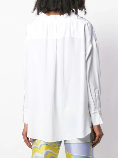 Shop Emilio Pucci White Silk Shirt