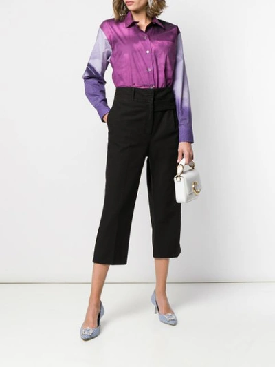 Shop N°21 Tailored Cropped Trousers In Black