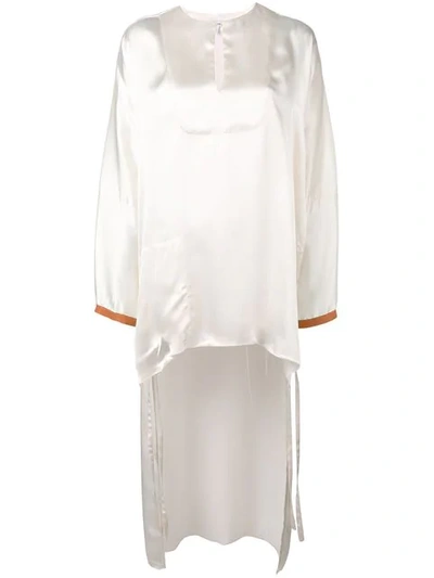 Shop Loewe High Low Blouse In White