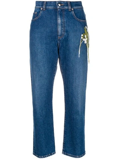 Shop Sonia Rykiel Cropped Boyfriend Jeans In Blue