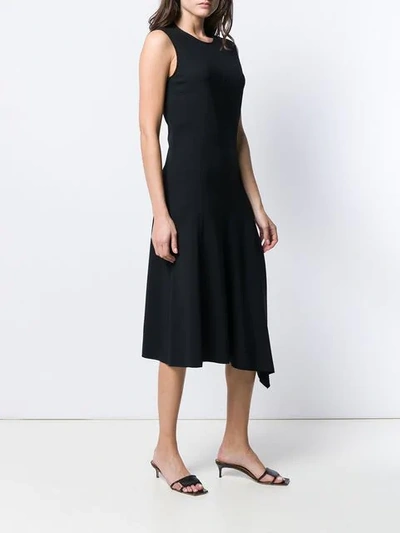 Shop Joseph Asymmetric Hem Dress In Black