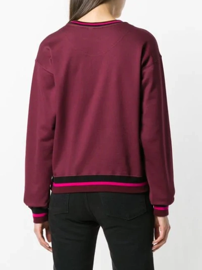 Shop Etro Crest Print Sweatshirt - Pink