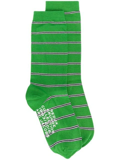 Shop Marc Jacobs Redux Grunge Socks In Green