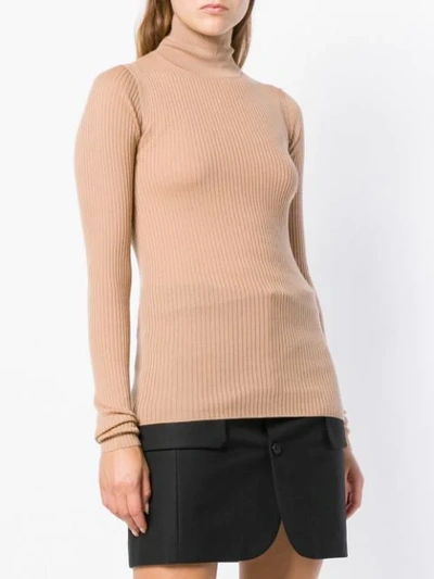 Shop Jil Sander Turtle Neck Sweater In Neutrals