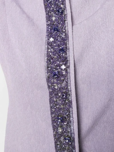 Pre-owned Dolce & Gabbana Bead-embellished Jacket In Purple