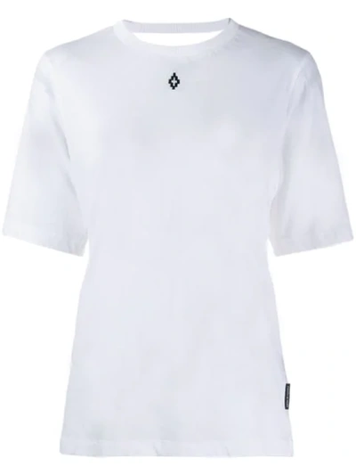 Shop Marcelo Burlon County Of Milan Love T.t.e. Open Back T-shirt In White