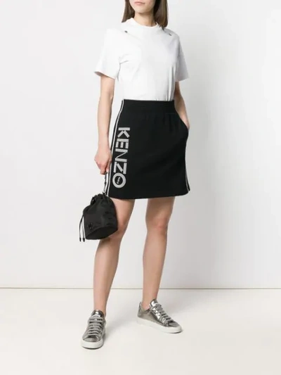 Shop Kenzo A-line Sports Skirt In Black