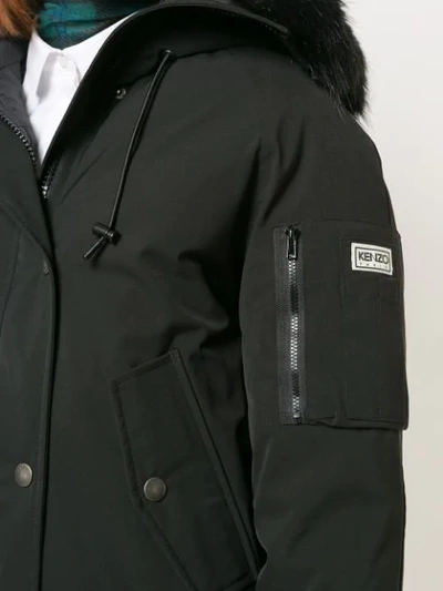 Shop Kenzo Padded Jacket In Black