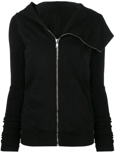 Shop Rick Owens Drkshdw Asymmetric Hooded Jacket In Black