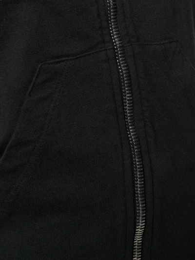 Shop Rick Owens Drkshdw Asymmetric Hooded Jacket In Black
