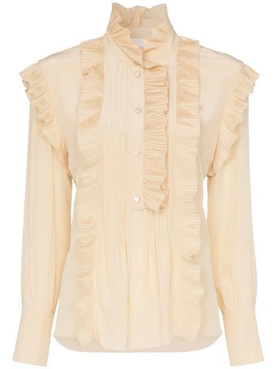 CHLOÉ RUFFLED BLOUSE - 中性色