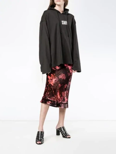 Shop Ellery Floral Print Skirt In Red