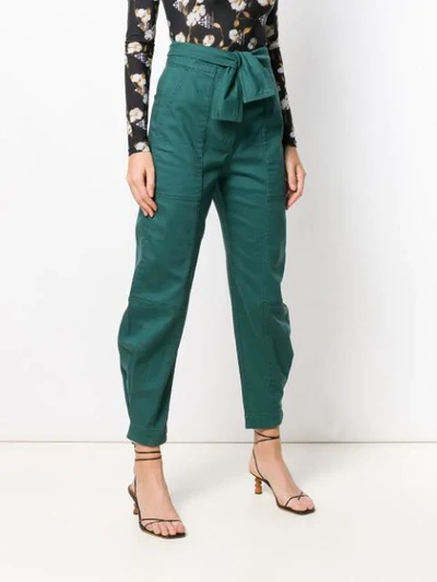 Shop Ulla Johnson Storm Trousers In Teal Tea