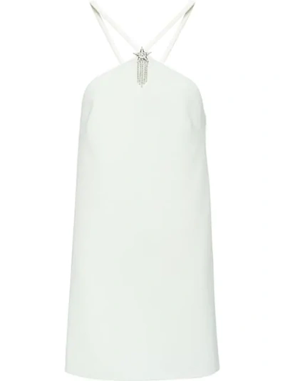 Shop Miu Miu 'cady' Kleid In White