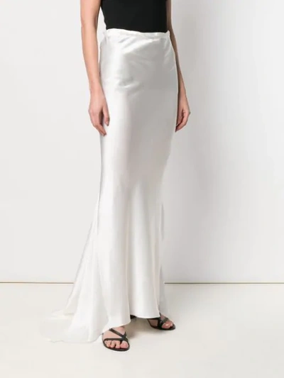 Shop Ann Demeulemeester Mermaid Skirt In White