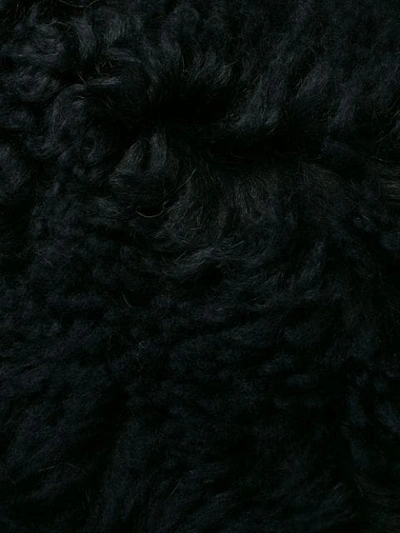 Shop Marni Sherling Fur Gilet In Blue