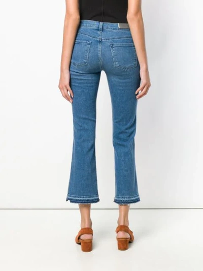 Shop J Brand Selena Cropped Jeans In Blue