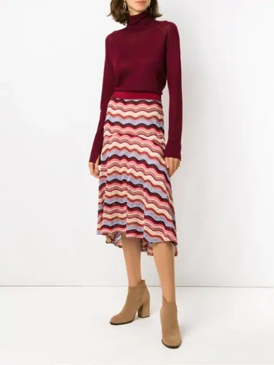 Shop Cecilia Prado Geovana Midi Skirt In Multicolour