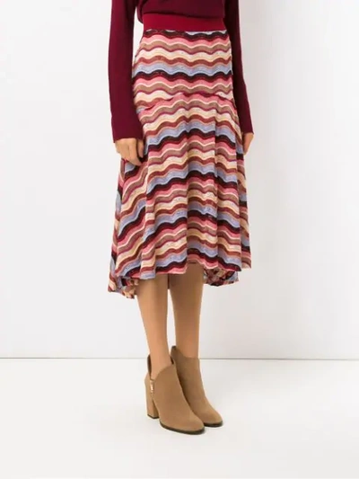 Shop Cecilia Prado Geovana Midi Skirt In Multicolour