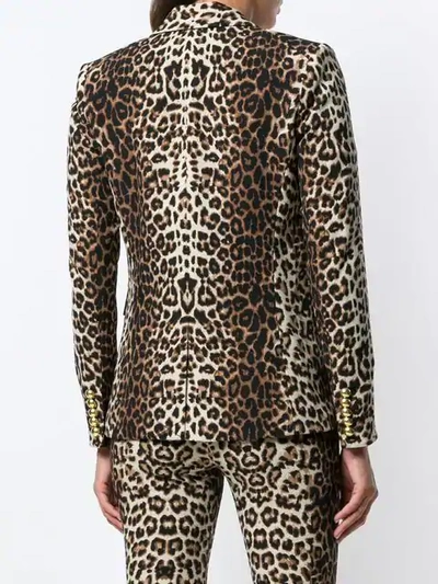 Shop Veronica Beard Leopard Print Blazer In Neutrals