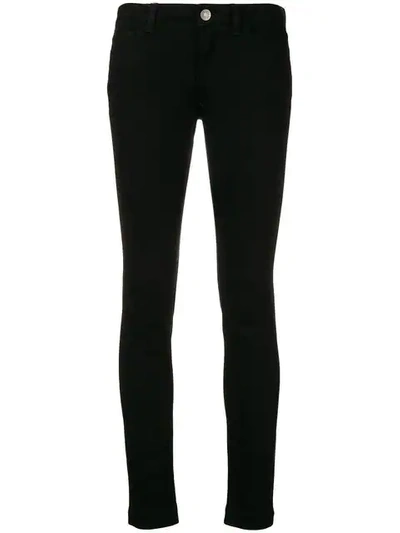 Shop Dolce & Gabbana Queen Patch Skinny Jeans - Black