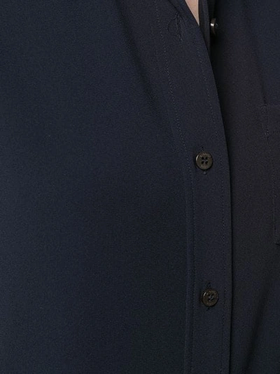 ALBERTO BIANI 胸袋衬衫 - 蓝色