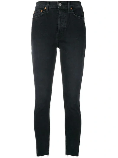 Shop Re/done Slim Fit Jeans In Black