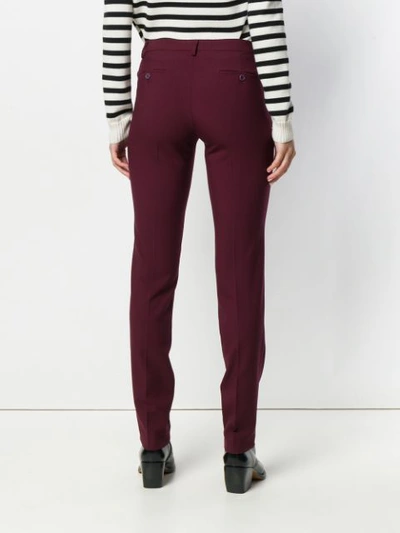 Shop Etro Slim Fit Trousers In Pink