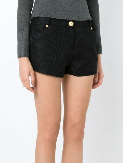 Shop Andrea Bogosian Jacquard Shorts In Black