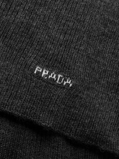 Shop Prada Slim Fit Polo Neck - Grey