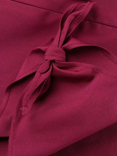 Shop Antonelli Tie Sleeve Dress In Red
