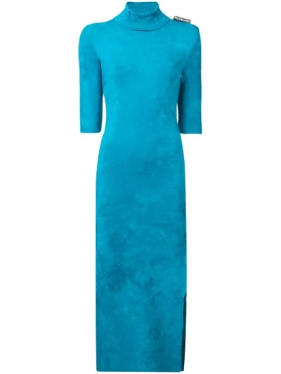 Shop Balenciaga Fitted Dress - Blue