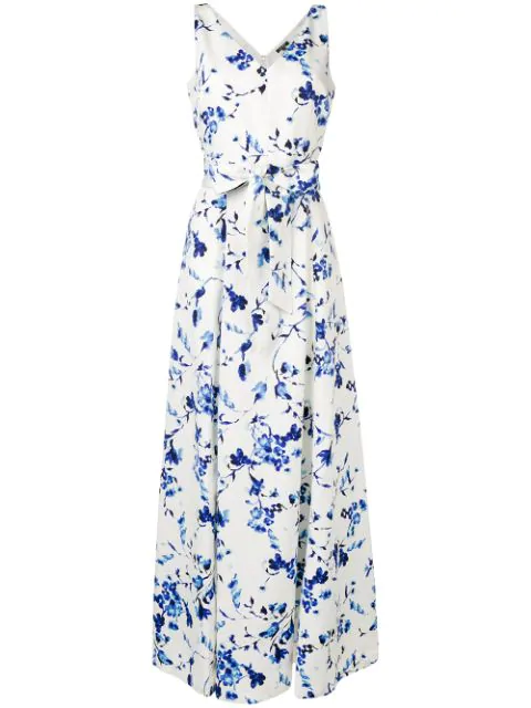 ralph lauren blue floral dress